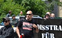 Duisburger Neonazi Dennis Kinski (li.) und Kevin Giuliani fordern die Todesstrafe