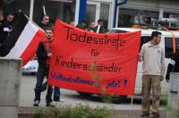 Fronttransparent der Nazi-Demo am 5.4.2014 in Sinsheim, getragen von Jean Christoph Fiedler und Johannes Bachmann