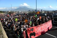 Sozialstreik-Demo in Napoli, 14. November 2014