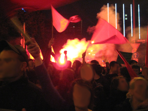 Blockupy Pyrotechnik