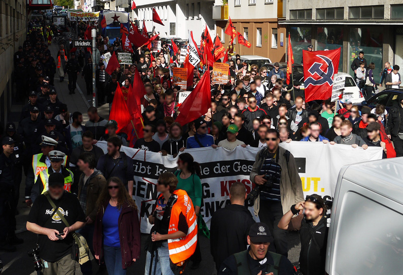 Der vordere Teil der Demo