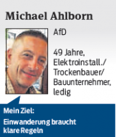 Michael Ahlborn als Stadtratskandidat 2014
