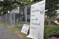 Protest bei Schlachthof-Baufirma D+S Montage GmbH 9