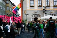 Fotografierende Burschis am Markt