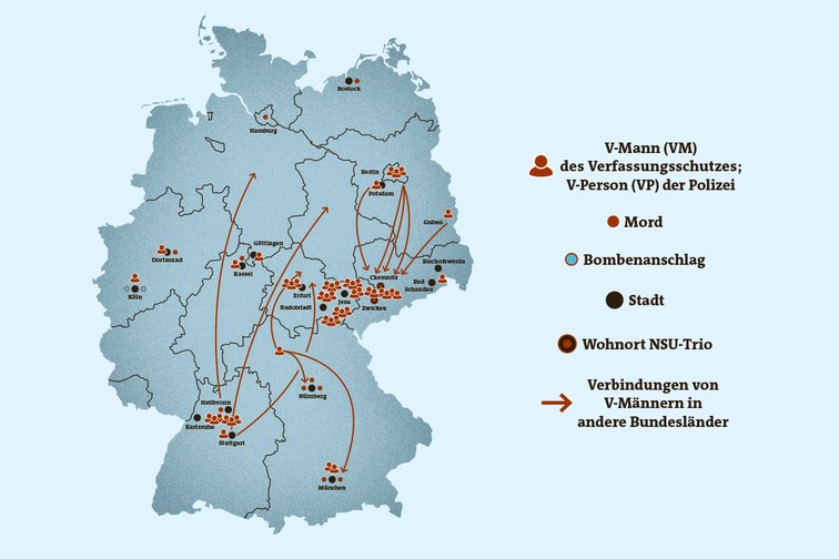 Braune Schandflecken | Karte: der Freitag