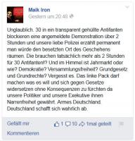 Wutstauf über die Blockade auf Facebook 4