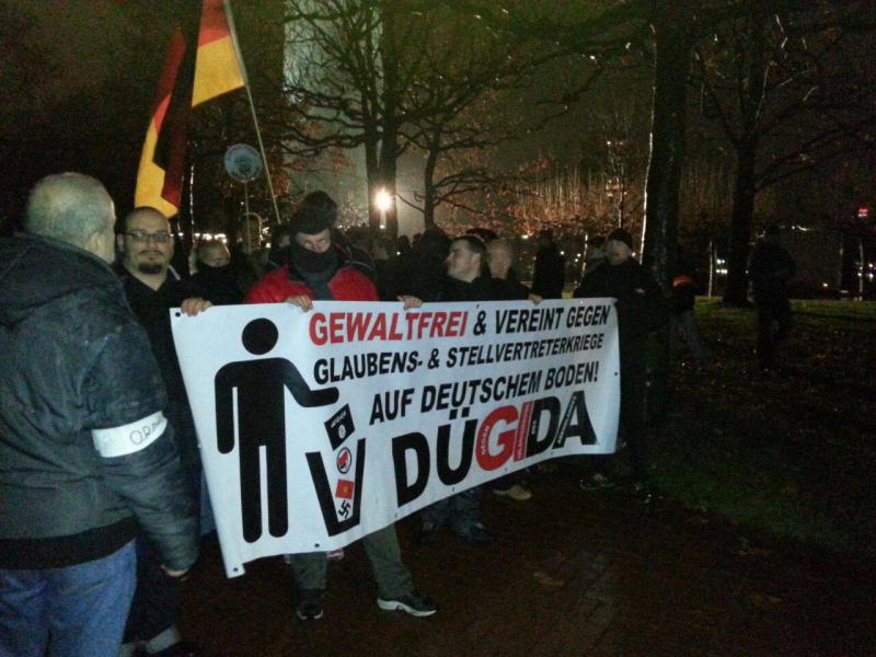 Der Düsseldorfer Pegida-Ableger stößt auf deutlich geringere Resonanz (Screenshot Twitter.com)