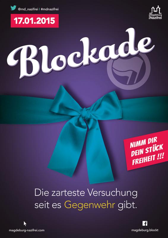 Plakatentwurf "Blockade 2015" Webversion