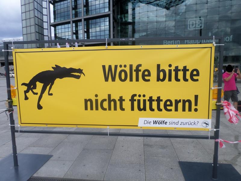 Wölfe bitte nicht füttern 