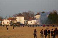 tränengas einsatz ca. 500m vom anti nato camp entfernt