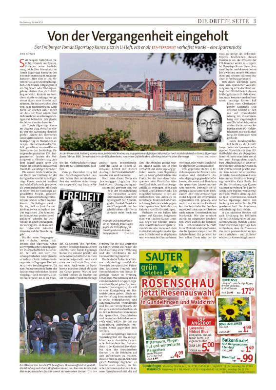 Der Sonntag vom 31.05.2015