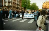 29. März 1997 Strassbourg V Demonstration gegen den FN (Foto: Antifa, die kleinen Strolche)