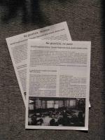 Flugblatt, das von Bochumer Antifas im Turiner Prozess verteilt wurde