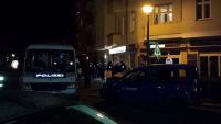 Polizeiaufgebot in der Naugarder Straße