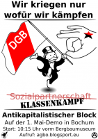 Antikapitalistischer Block auf der DGB-Demo