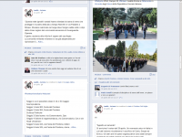 Screenshot von der Facebook - Site der Lealtà-Azione(Milano),25.04.2014