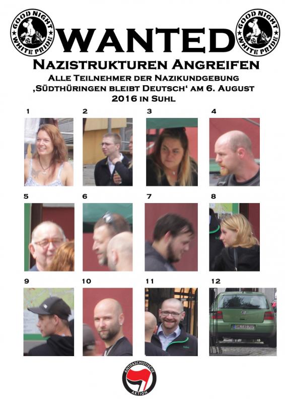 Personenregister Suhl 6. August