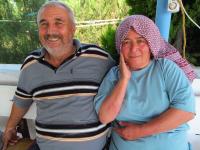 Olivenbauer Helil und seine Frau