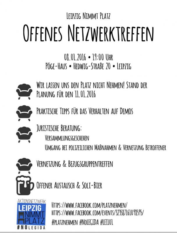 Flyer für Offenes Netzwerktreffen