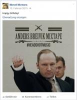Marcel Grauf gratuliert Breivik zum Geburtstag, 13.02.2015