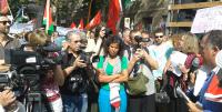 Demo gegen Bombardement von Gaza vor Springer-Haus 4