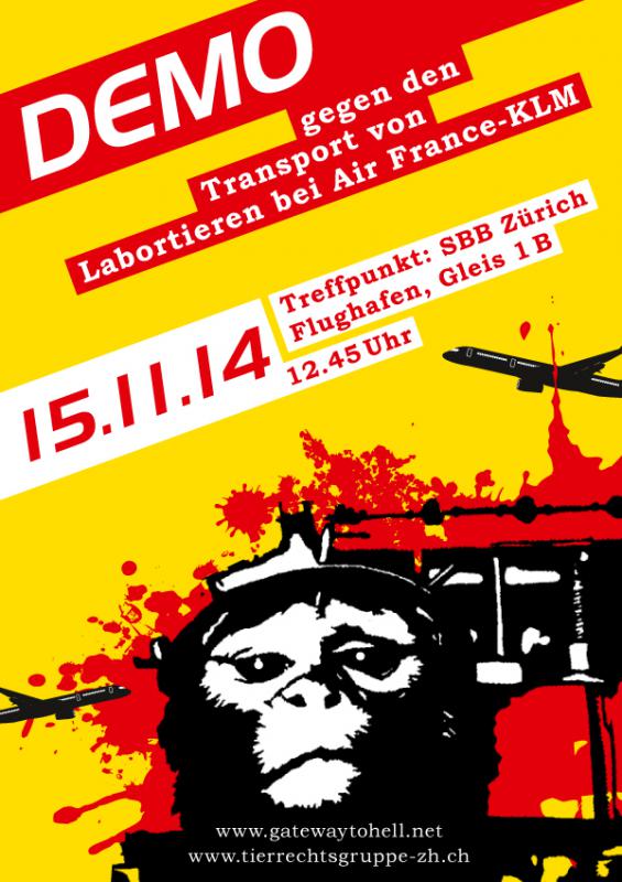 Air France lahmlegen!!!Tierversuche stoppen!!!
