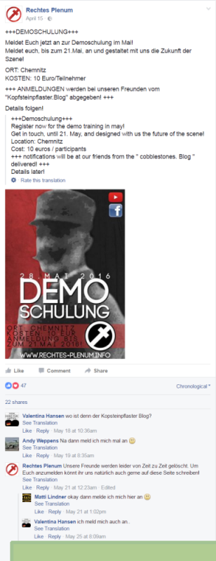 Ankündigung "Demoschulung"