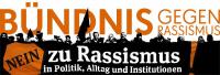 Banner des Bündnis gegen Rassismus in Berlin