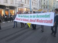 Überall ist Kobane, überall Widerstand - bis zu 5000 demonstrieren am 10.10.2014 Solidarität in Wien 