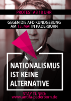 Gegen die AfD-Kundgebung in Paderborn