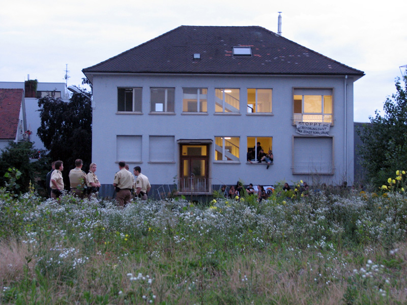 Besetzung in der Pfannkuchstraße