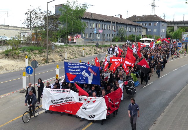 Demo am Frankenschnellweg