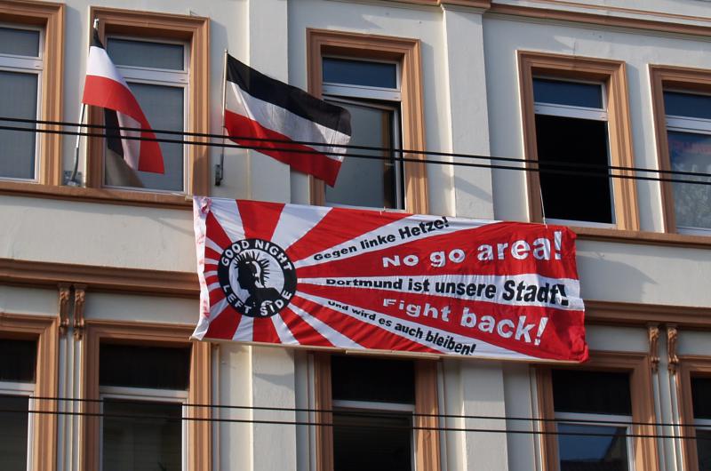 No go area - Transparent der Nazis am 29.03.2008  (Foto © Azzoncao)