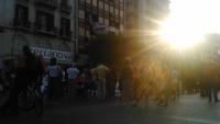 Solidarität-Demonstration auf der Egnatia vor dem SYRIZA-Büro in Thessaloniki