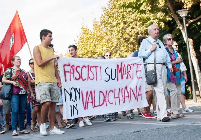 Antifa-Demo, 4.9.2016 in Chianciano, (Fotografo: Carlo Pellegrini)