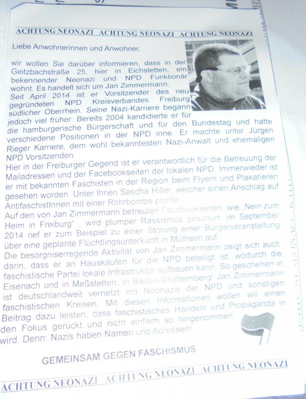 Outing-Flyer Jan Zimmermann