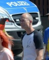 Axel Radestock, auf "Grimma wehrt sich" Naziveranstaltung am 02.08.2015