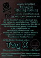 Plakat Tag X Friedel54 Kundgebung