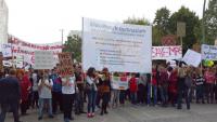 Demonstration gegen Schulschließung in Berlin