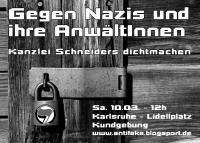 Flyer zur Kundgebung am Samstag