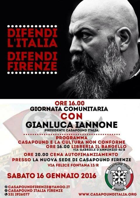 Einweiheihung CasaPound Sitz Florenz - 16.01.2016