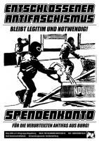 entschlossener Antifaschismus Spendekonto Burg