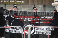 Transparent der "Weißen Wölfe Terrorcrew" aus Hamburg