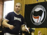 Ivan Khutorskoy - als Schiedsrichter auf einem Antifa Kampfsport Turnier