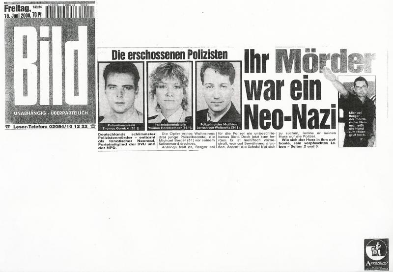 Presse  Bildzeitung 16.6.2000