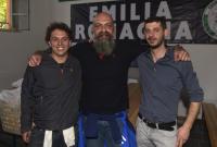 Einweihung CasaPound Sitz Parma - Pier Paolo Mora, Gianluca Ianonno und Luca Furlott (Foto Marco Vasini)