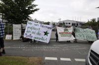 Protest bei Schlachthof-Baufirma D+S Montage GmbH 6