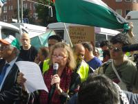 Demo gegen Bombardement von Gaza vor Springer-Haus 5