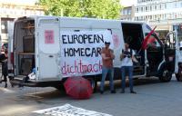 Redebeitrag von Aktivisten des syrischen Protestcamps Dortmund