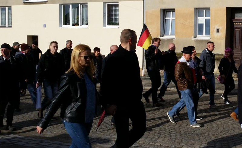 GBS auf einer Demonstration der ONR in Zgorzelec